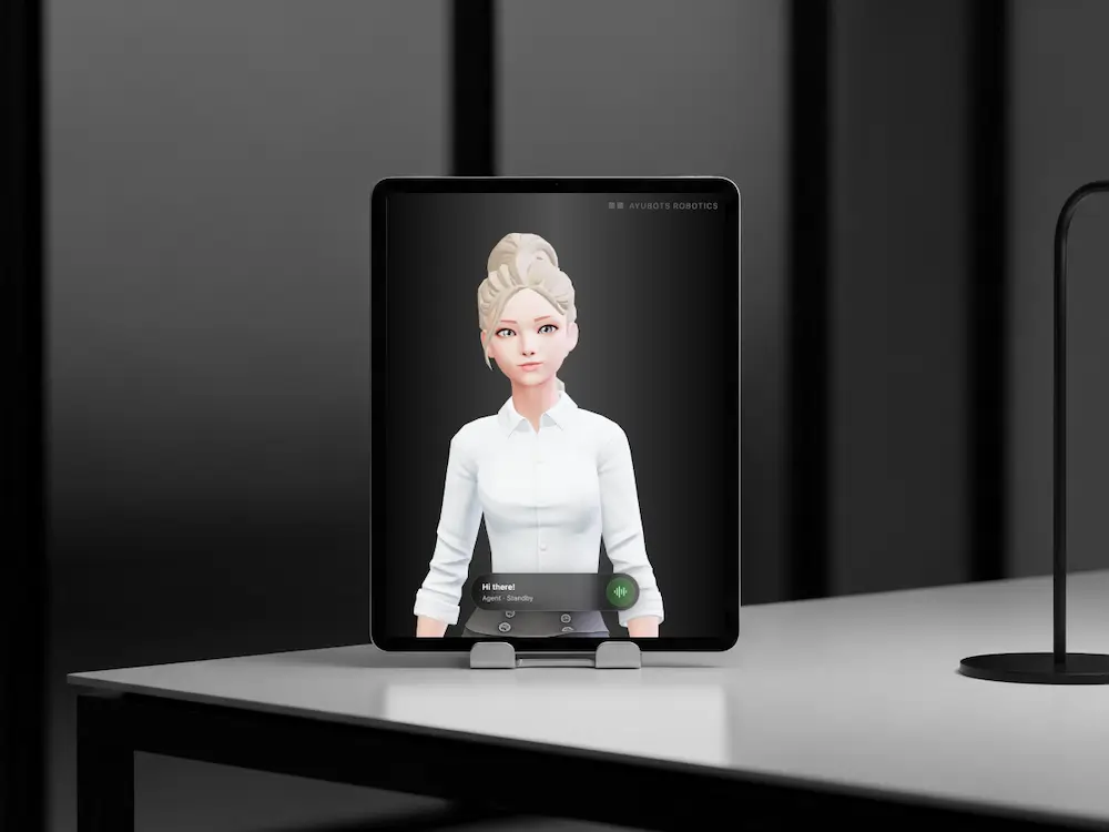 A spatial agent working from a tablet